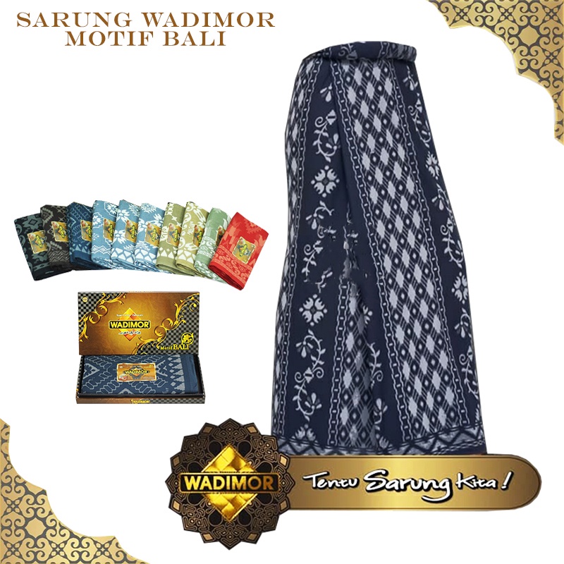 Sarung Wadimor Motif Bali Sarung Tenun Dewasa Satuan / Grosir