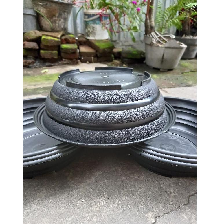 [COD] POT BONSAI 30 WARNA HITAM MADU TAWON BERLUBANG VAS BUNGA TEBAL BESAR