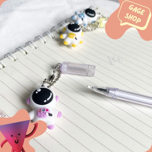 

pulpen gel gantungan astronot pena tinta hitam kebutuhan sekolah anak alat tulis pen lucu imut bolpen unik fancy keren bisa COD termurah import