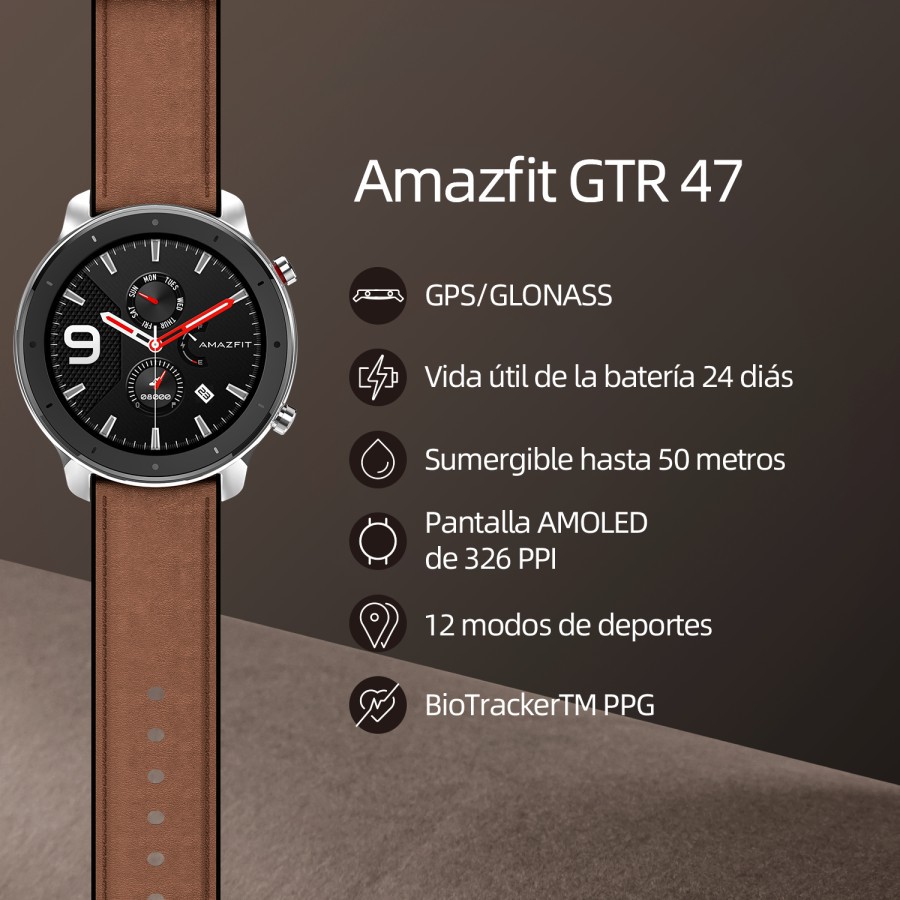 AMAZFIT GTR 47MM STAINLESS STEEL ORIGINAL GARANSI RESMI