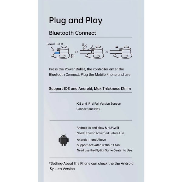 FLYDIGI Joyone - Mobile Game Controller - Single Joystick and Button