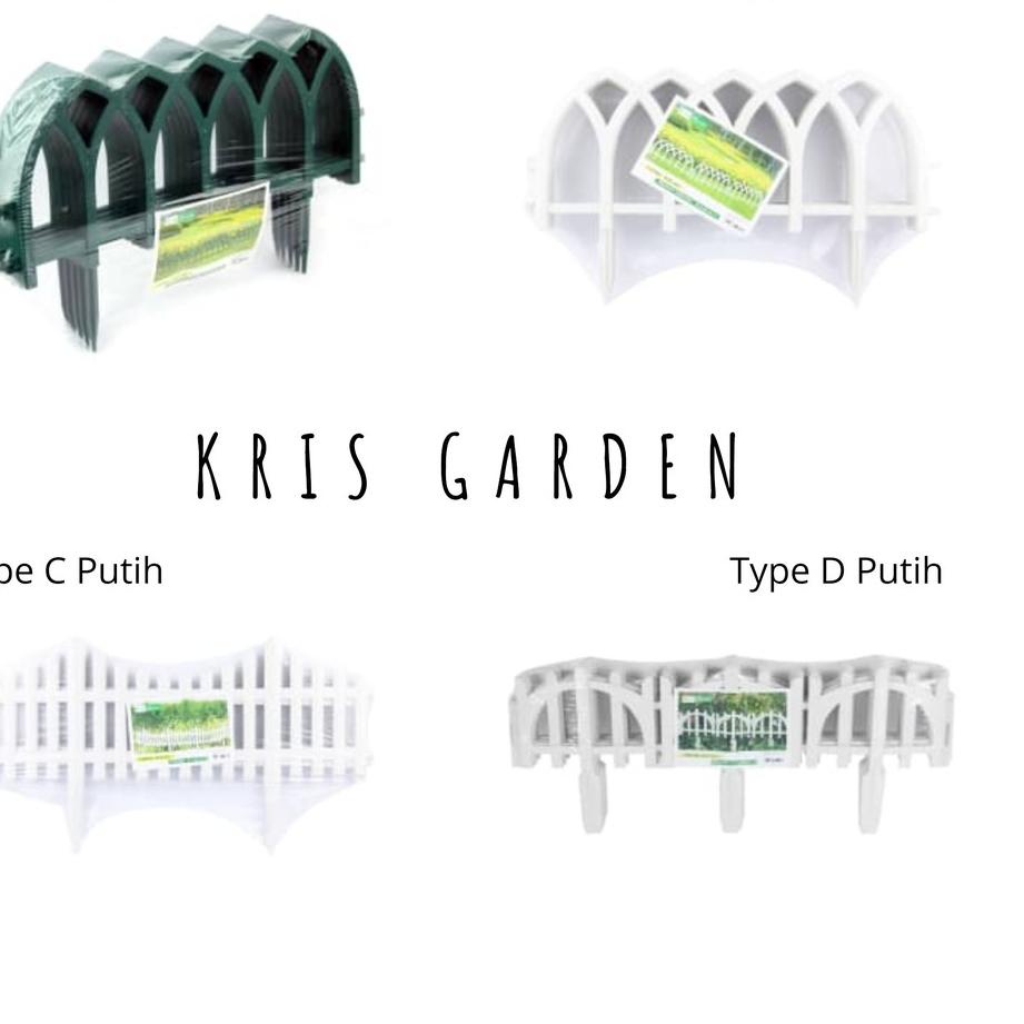 ♩ [SATUAN] ACE Kris Garden WLK Type Pagar Taman Teralis Tanaman Pagar Plastik Pagar Putih ♬
