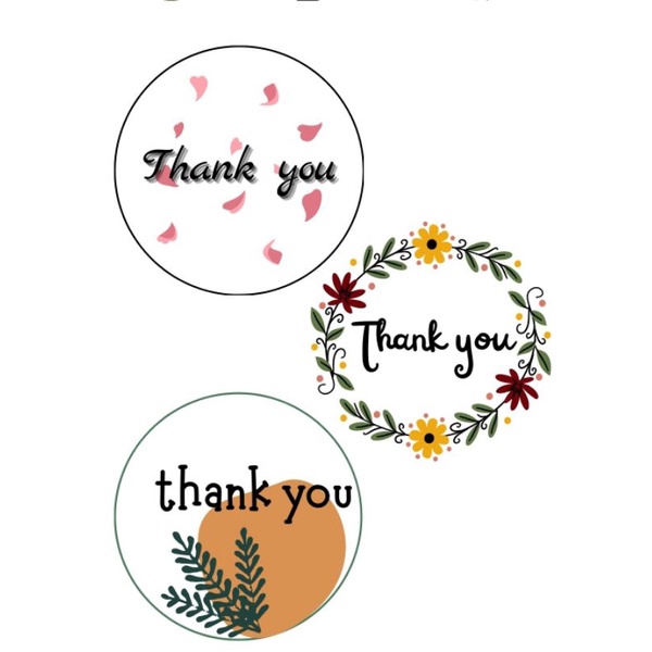 

stiker thank you