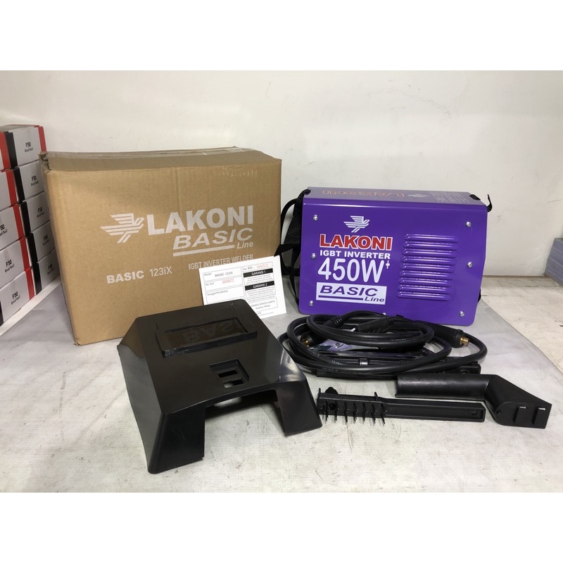 mesin las / mesin travo las basic 123ix lakoni / mesin las inverter 450w lakoni / mesin las inverter / mesin inverter 120a / mesin  inverter 450w