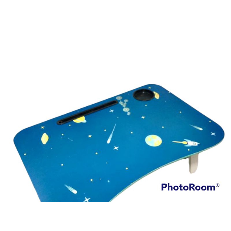 Meja lipat belajar/meja lipat karakter/meja kayu/meja belajar portable kekinian