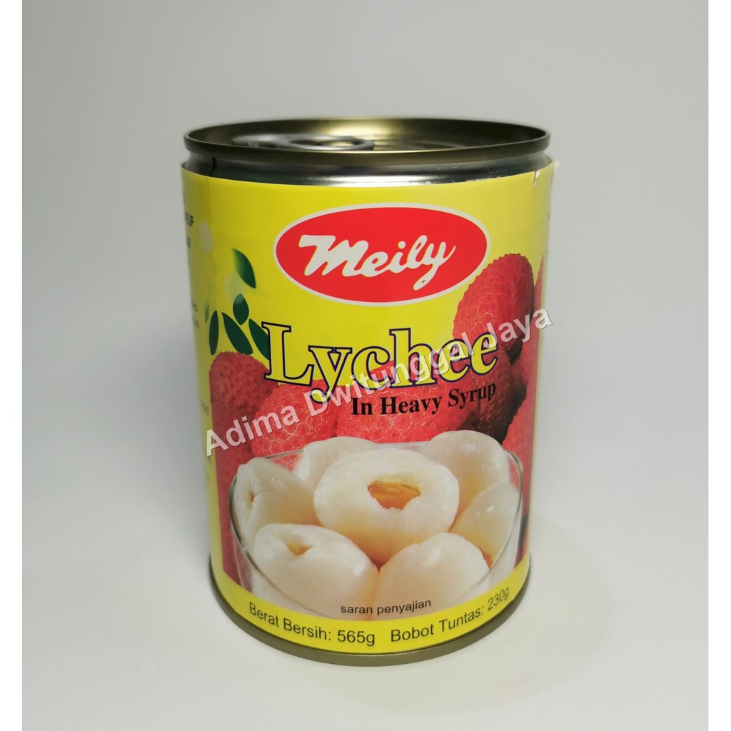 Lychee Meily 565 gr / in heavy syrup / Buah leci kaleng / syrup