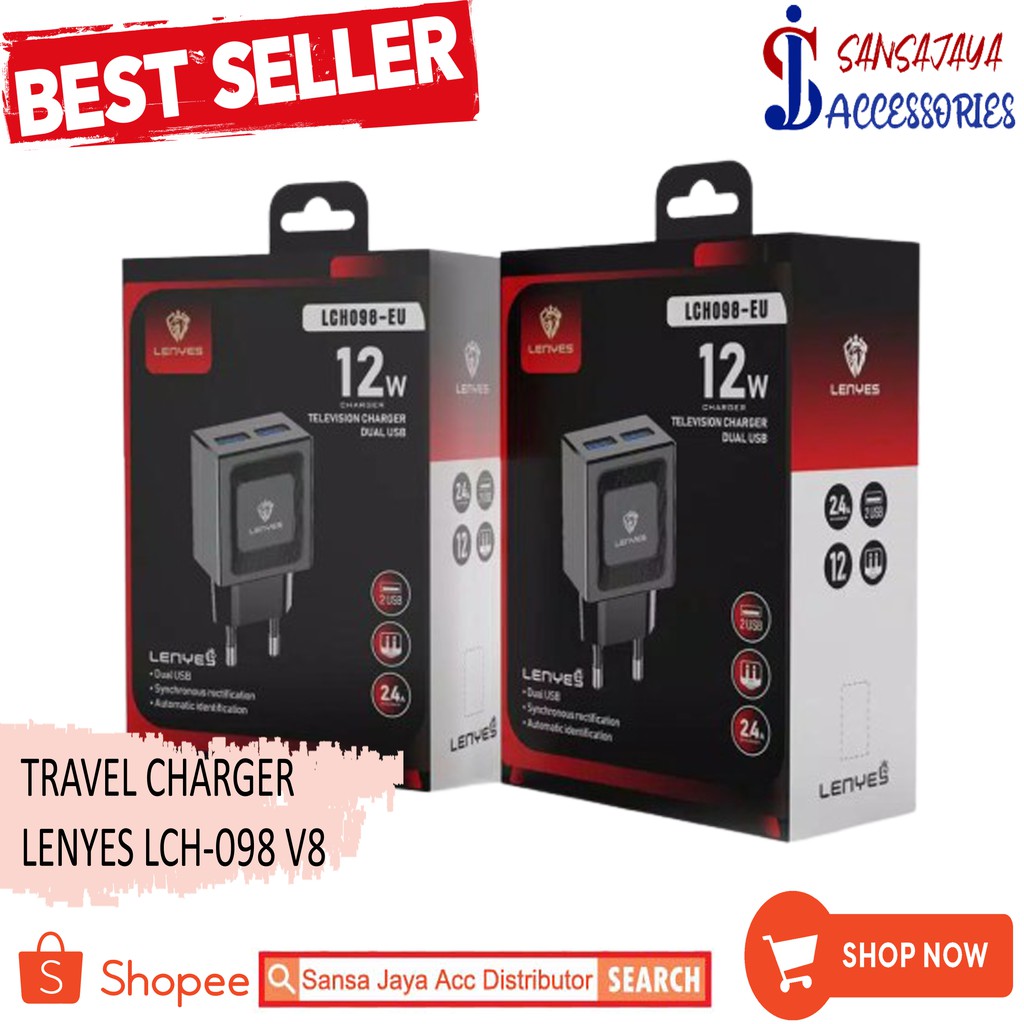 TRAVEL CHARGER LENYES LCH-098 V8