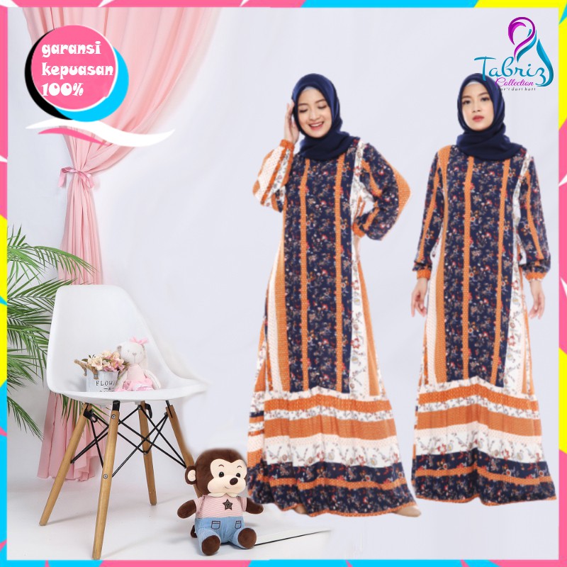 Baju Terusan Wanita Gamis Syari Gamis Terbaru Kekinian Baju Wanita kekinian Pakaian Wanita Jumbo