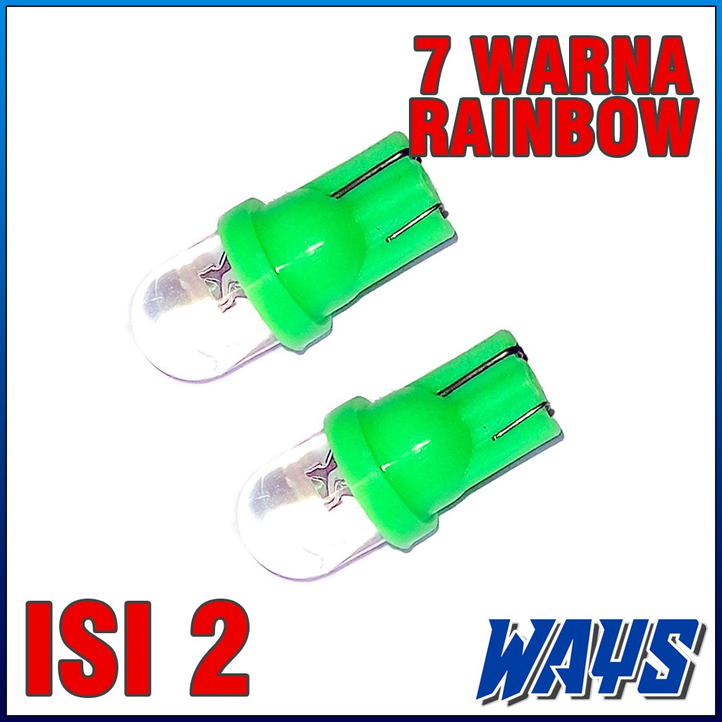 [L211] Lampu T10 7 WARNA Senja Sein Sen 12V Mobil Motor Beat Mio Soul Scoopy Jupiter Mx King Supra