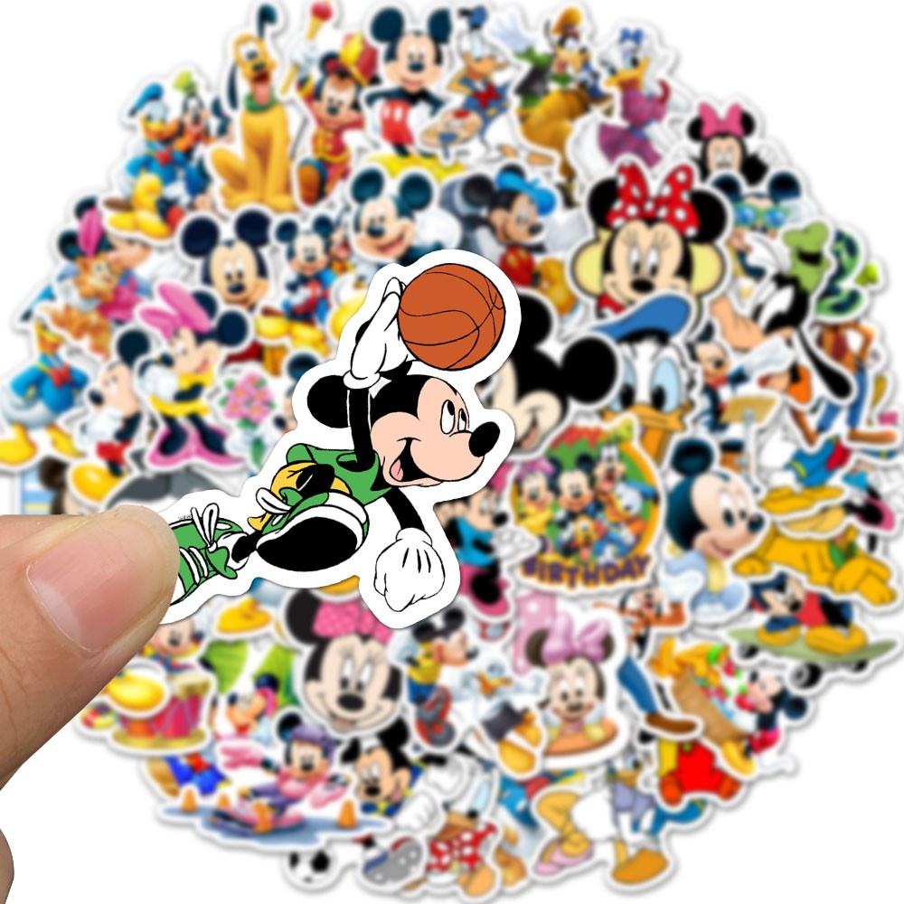 

Stiker Kartun Mickey Mouse isi 24/28 pcs