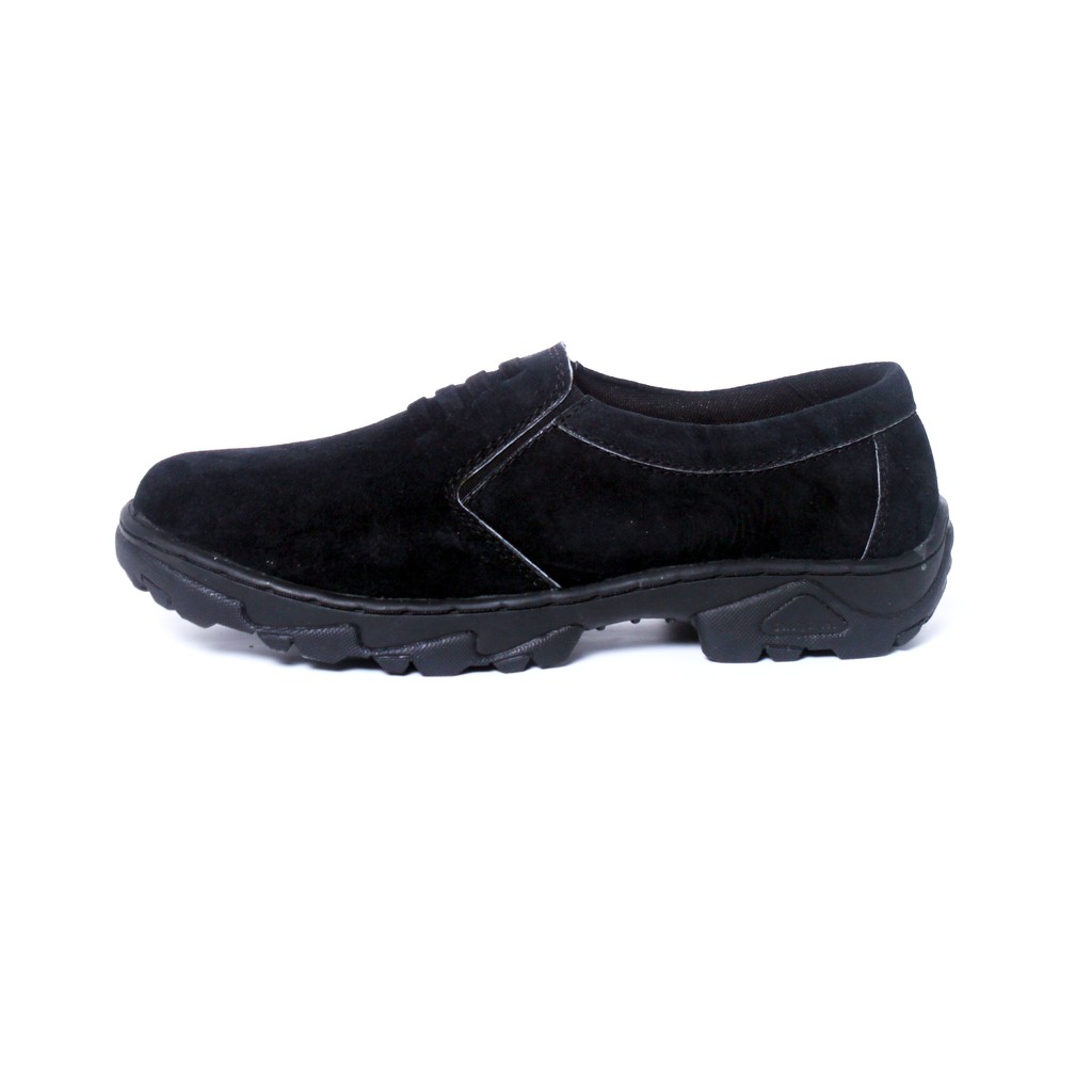 Sepatu Kasual Pria Kulit Asli Rasheda 017 Slip On Big Size