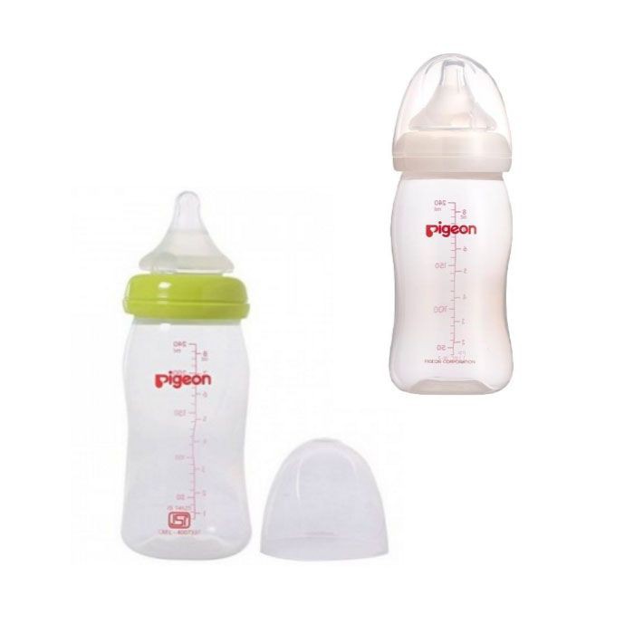 Pigeon Botol PP Wide Neck 240 With Peristaltic Plus - Botol Susu