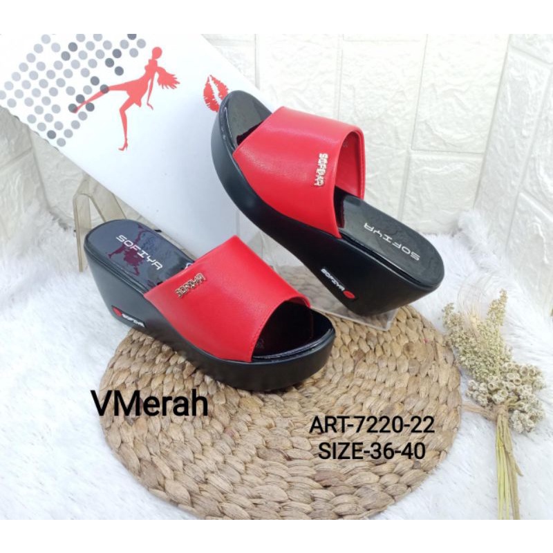 SANDAL WEDGES IMPORT WANITA SOFIYA 7220-22-8