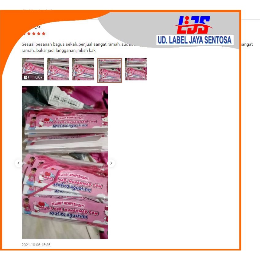 

label plastik snack ulang tahun LABEL JAYA