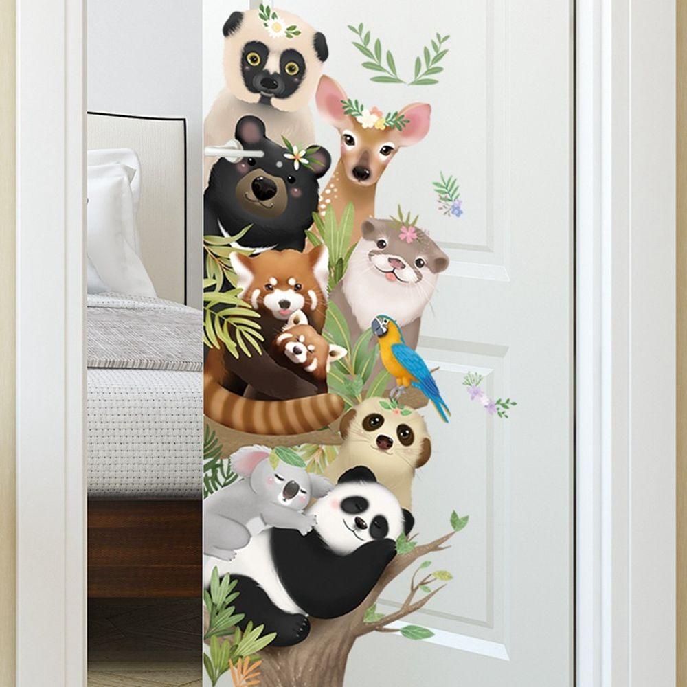 [Elegan] Stiker Dinding Perekat Diri Lucu Tahan Air Wall Art Animals Wall Decals Mural Ruang Tamu Dekorasi Rumah