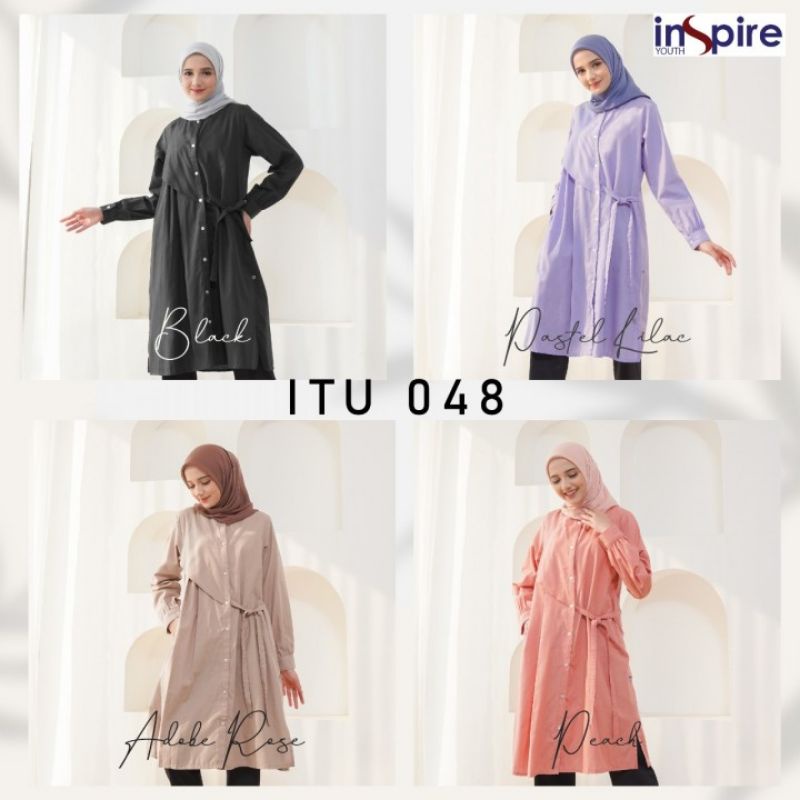 Tunik Original ITU 048 by Youth Inspire|Tunik Muslimah|Tunik Syari|Baju Atasan Katjn|Atasan Busui|At
