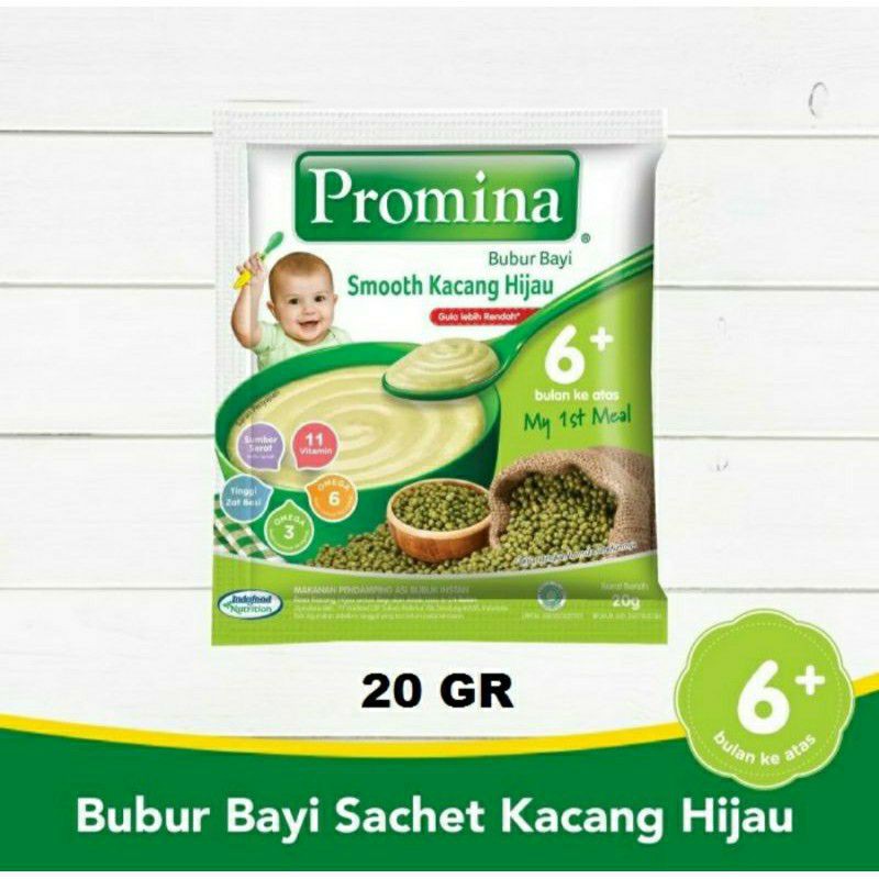 Promina Bubur Sachet 6M+ 20gr - Bubur Instan Bayi - Bubur Mpasi Bayi