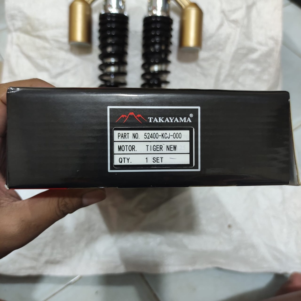 SHOCKBREAKER SHOCK SOK BELAKANG TABUNG TIGER REVO TAKAYAMA 2PC HITAM