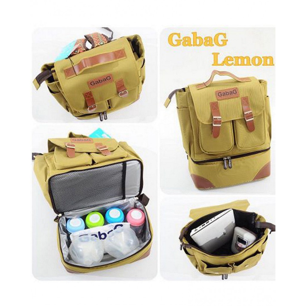 *On Sale* Gabag Cooler Bag Backpack Adina / Lemon / Damar / Mandy / Ryu - Tas Cooler Pendingin Asi Bayi