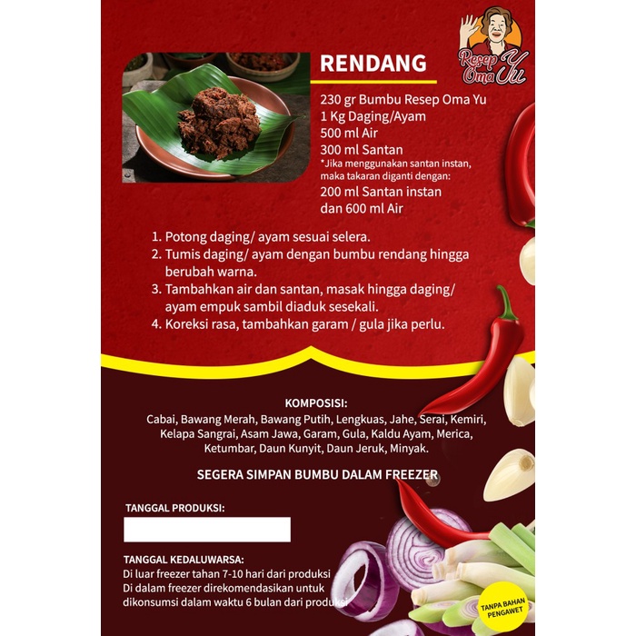 

[Limited] Buy 2 Get 1! Beli Bumbu Rendang + Kari, Free Bakar Pedas 065
