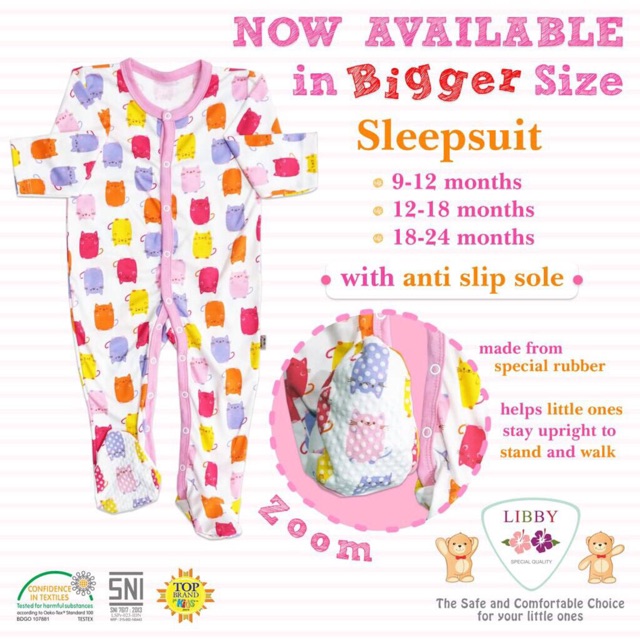 Libby ISI 1 sleepsuit premium GIRL Motif Random