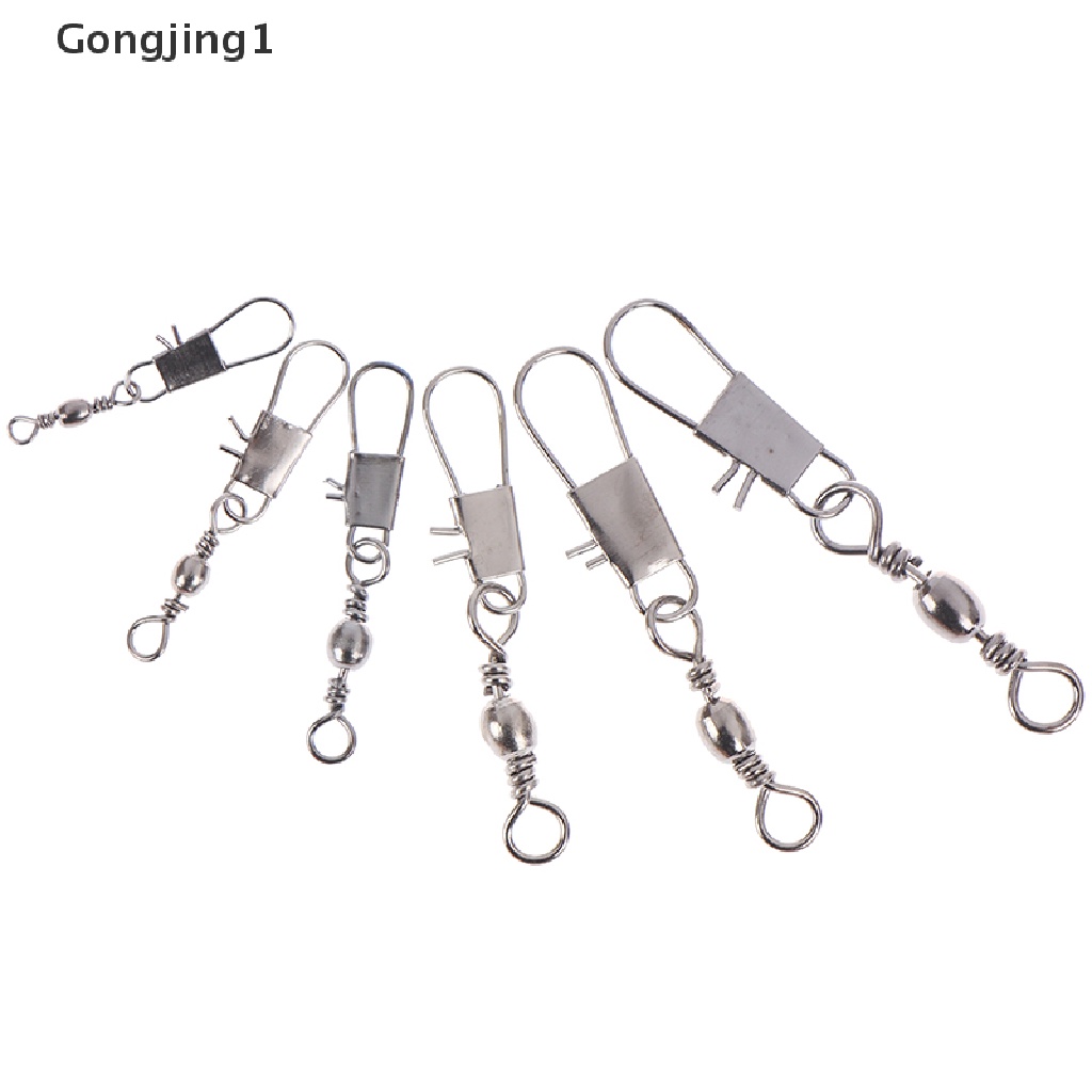 Gongjing1 Kilikili Pancing Barrel Swivel Dengan interlock