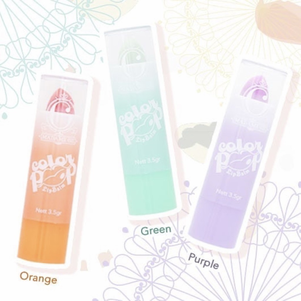 Madame Gie Color Pop Lip Balm Fruity Series Treat Ur Lips