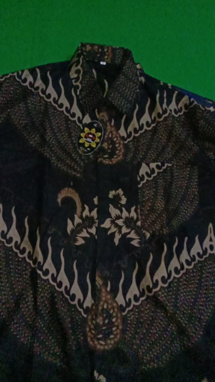 Bswart Batik Hrb026 Kenongo Hem Pendek Padi Pekalongan M L Xl Batik Pria Murah Modern Grosir Batik