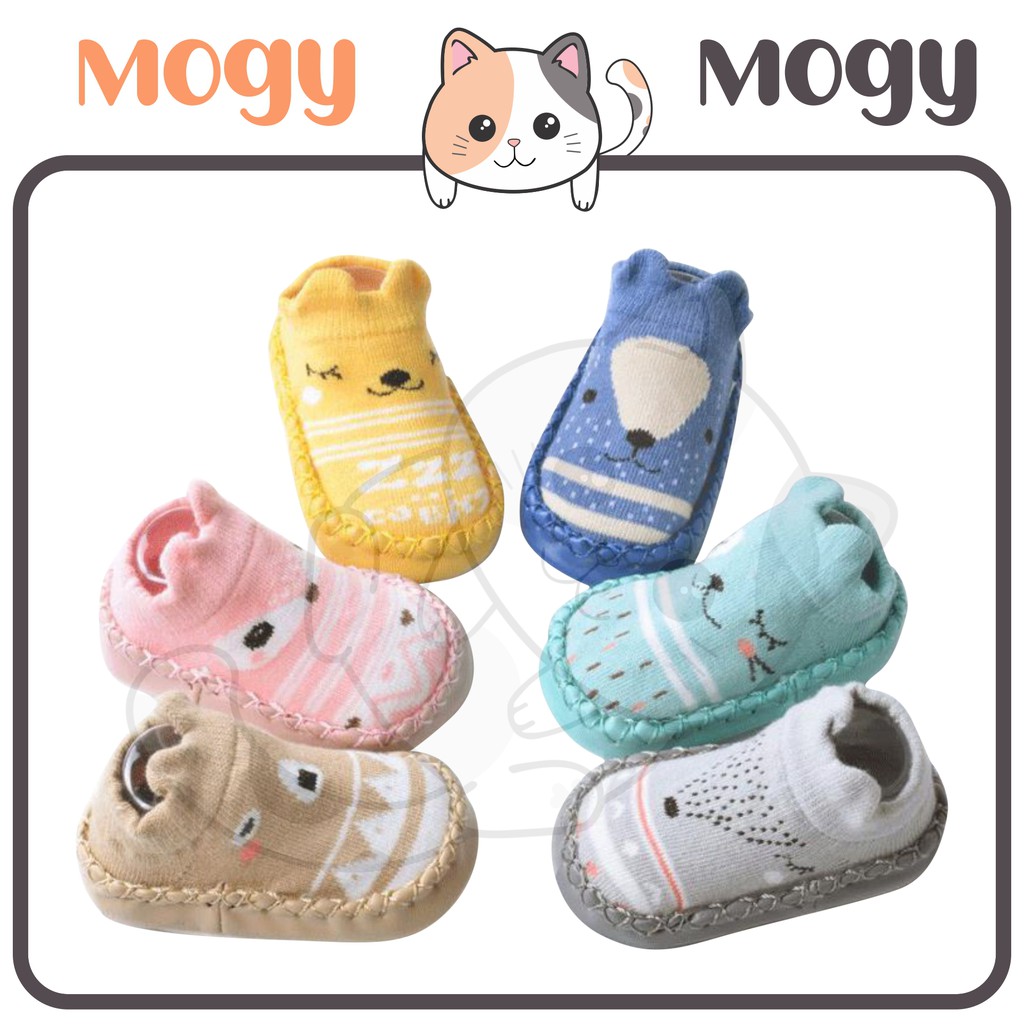 MOGYMOGY KS03 Sepatu Bayi Anti Slip Motif Sepatu Anak Karakter Baby Pattern Moccasins