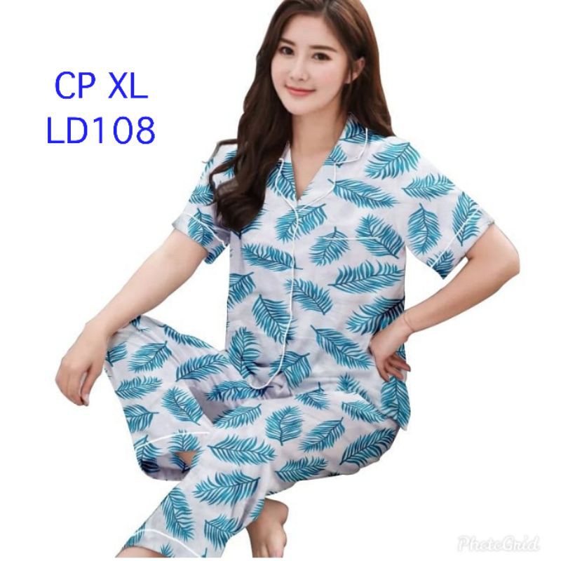 piyama katun ld 110 cm/piyama wanita terbaru/baju tidur wanita katun