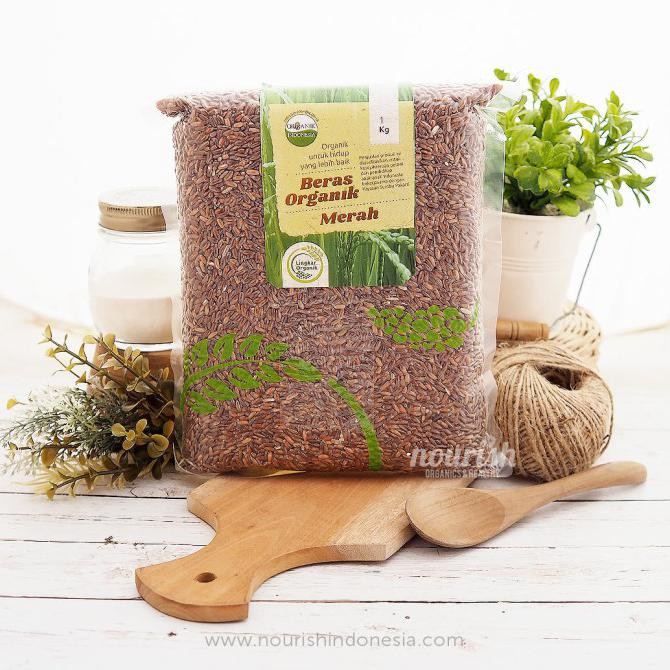 

BERAS- ORGANIC RED RICE 1KG (BERAS MERAH ORGANIK) -UNGGULAN.