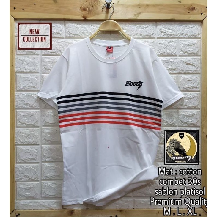 Kaos Pria Distro BM ori Bloods premium Quality Termurah