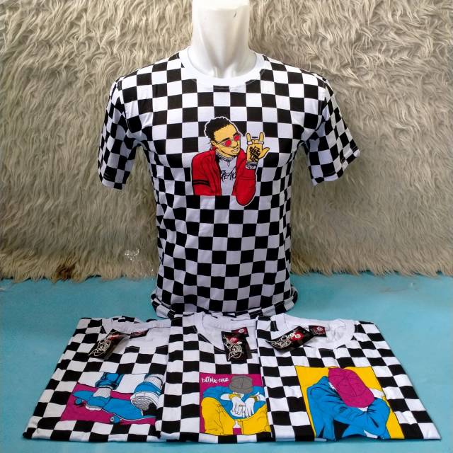 Baju kaos catur cowok kekinian