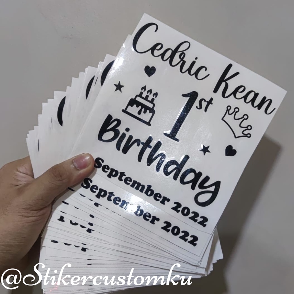 

ghg Stiker Custom Balon PVC 18 Inch Ukuran 20x20cm Sticker Cutting