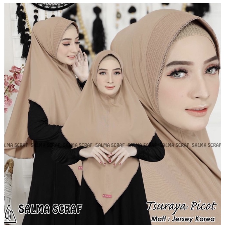 Khimar Tsuraya picot / hijab Jersey / hijab picot