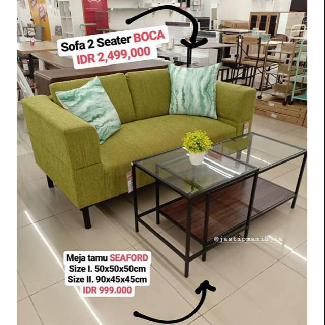 Sofa 2 Seater Boca Informa Meja Tamu Set Informa Murah Shopee Indonesia