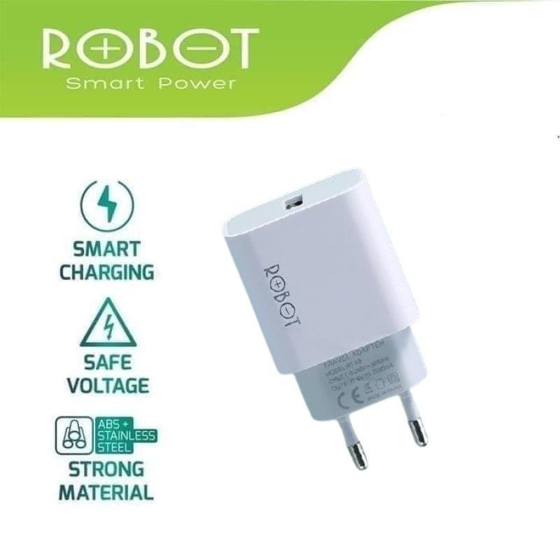 Original Robot Adapter Kepala Charger Single &amp; Double Port Charger Multi Protection by robot