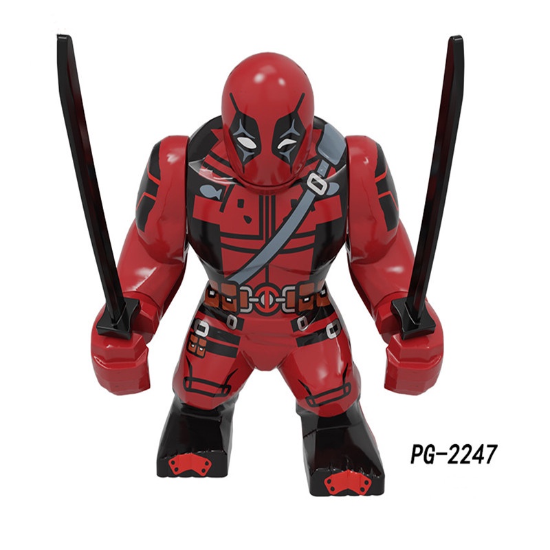 1pc Mainan Balok Bangunan Minifigures Model Marvel Black Panther Loki Spider Man Bahan ABS Untuk Anak