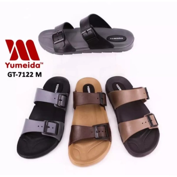 Sandal Yumeida GT 7122 ban 2 / SANDAL SLOP KARET TALI 2 PRIA / SENDAL TRENDY