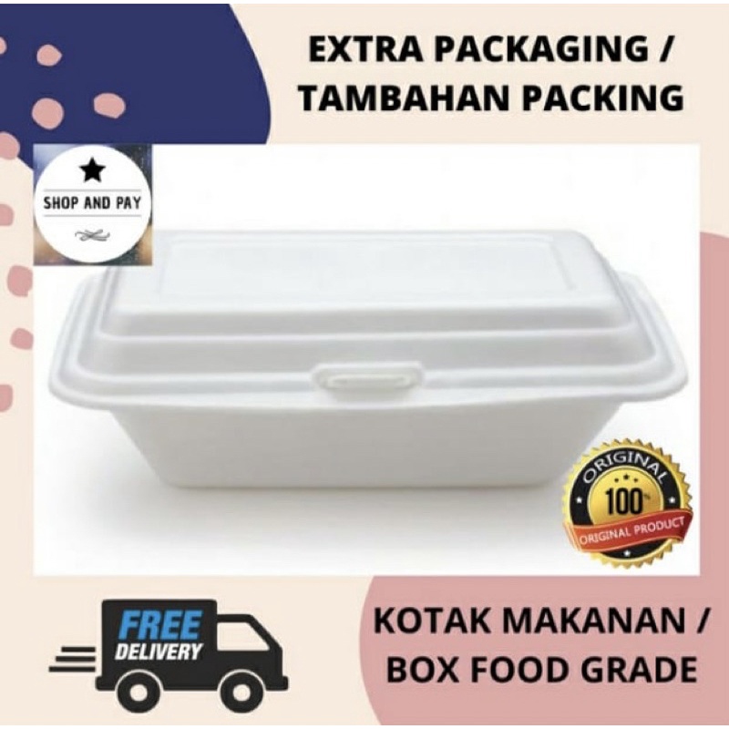 

EXTRA PACKAGING / TAMBAHAN PACKING KOTAK MAKANAN