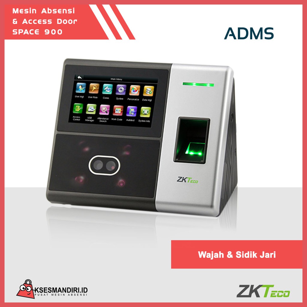 Fingerprint Mesin Absensi dan Access Door Zkteco S-FACE 900