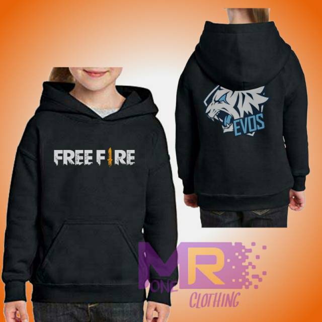 Freefire Evos Jaket Sweater Hoodie Anak Freefire Evos Keren Bagus Original Premium