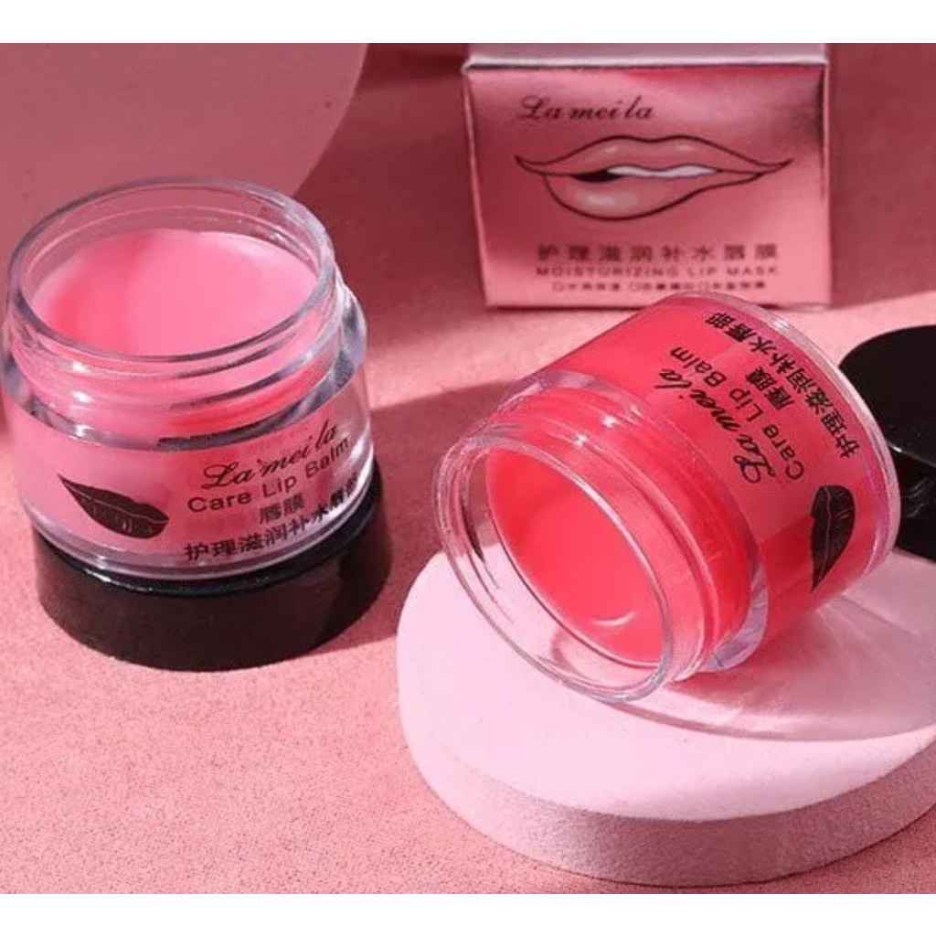 Lameila Moisturizing Lip Mask Pelembab Bibir Care Lip Balm/Lip Balm Remaja/Lip Balm Murah/Lip Mask Murah/Masker Bibir