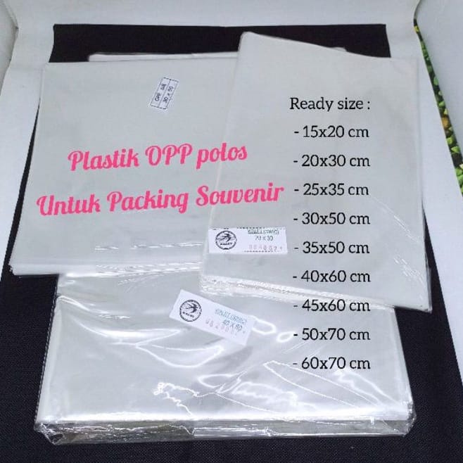 

PLASTIK OPP POLOS KILOAN utk Packing Souvenir