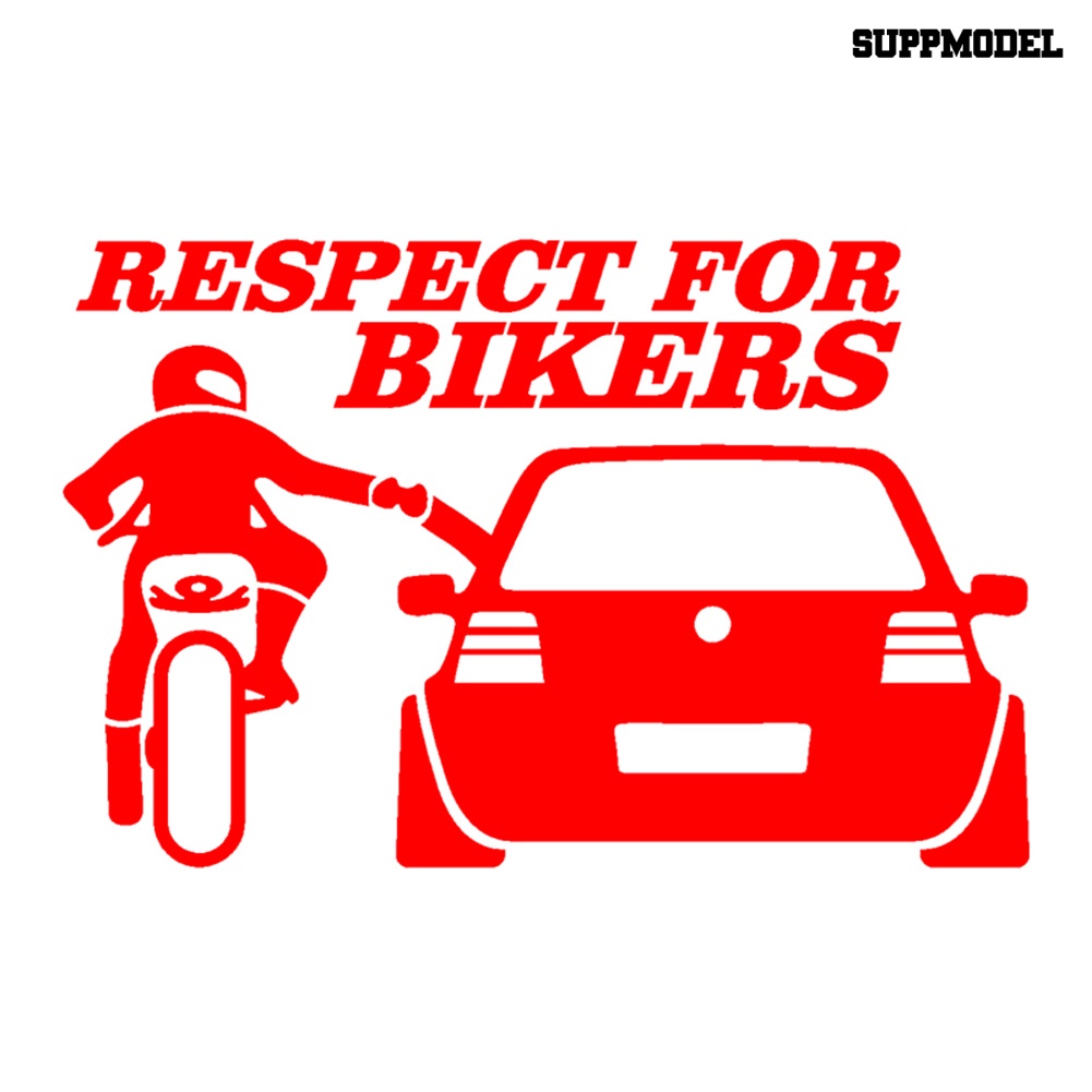 Car 2Pcs / Set Stiker Vinyl Motif Respect Untuk Dekorasi Body / Bumper Mobil