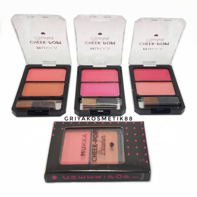 MUKKA CHEEK POP BLUSHER B27 BPOM / BLUSH ON