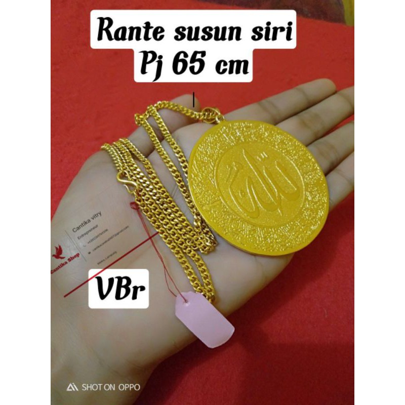 kalung Dinar lapis emas