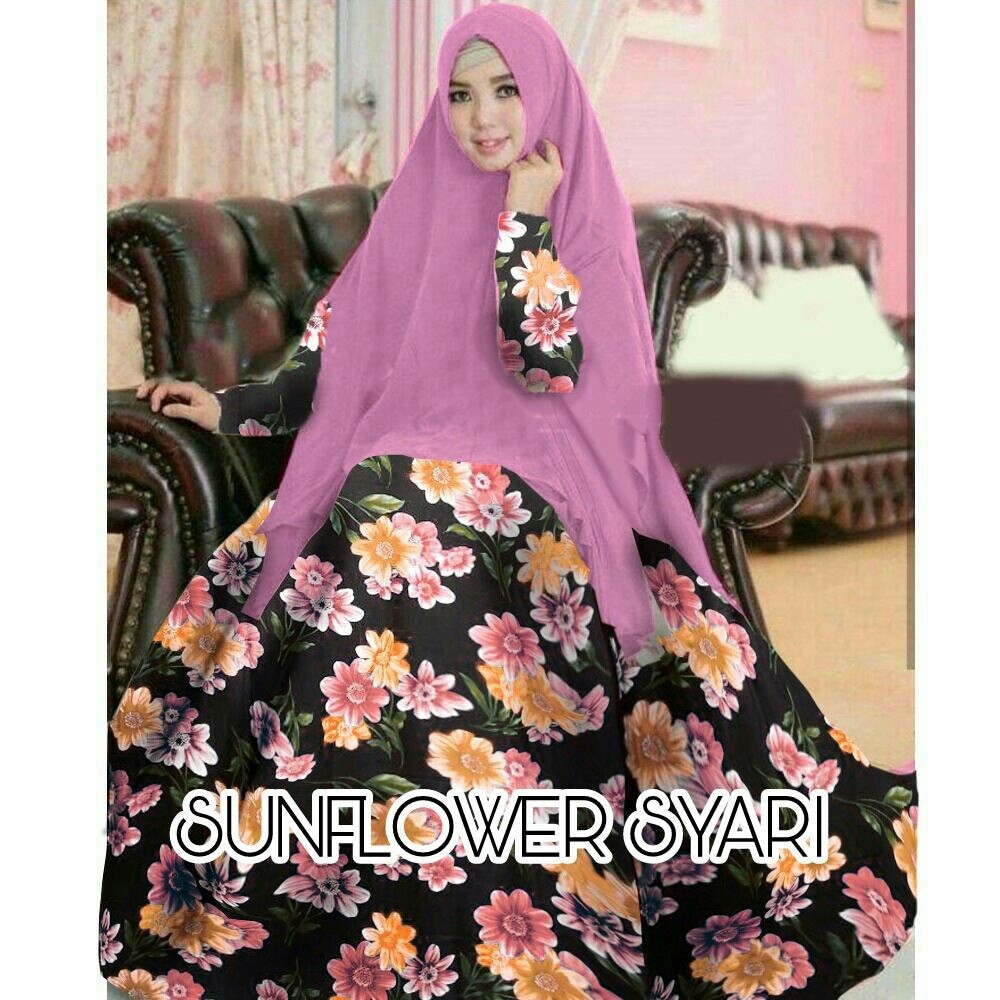 DeltaRN GAMIS SET Sunflower Syari Dusty