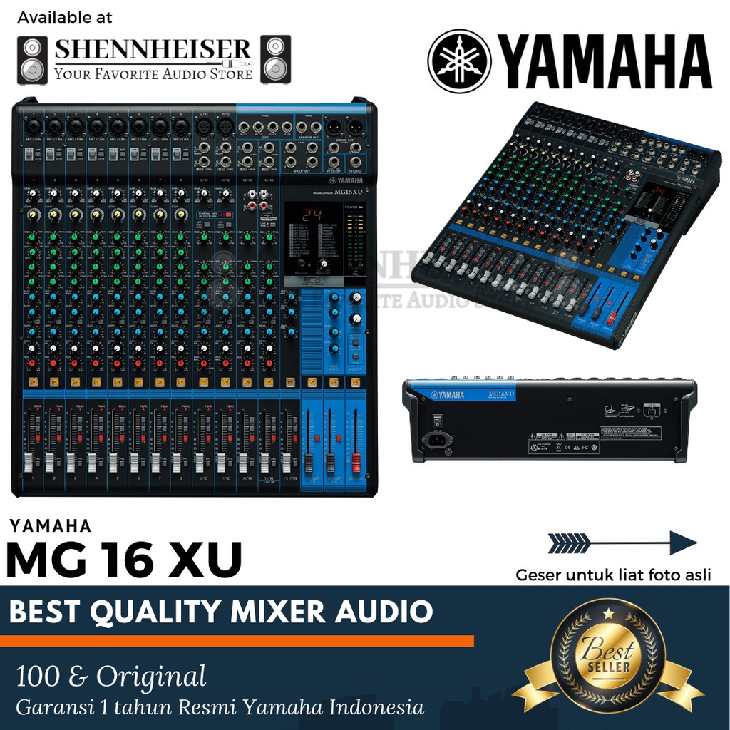 Mixer Yamaha Mg 16 Xu Original Garansi Resmi Shopee Indonesia