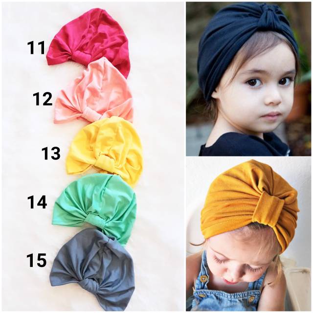 Turban Simple Bayi | Turban Anak | Turban Lucu | Turban Murah | Alus Collection | Bisa C.O.D